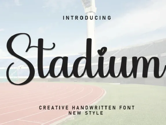 Stadium Script font