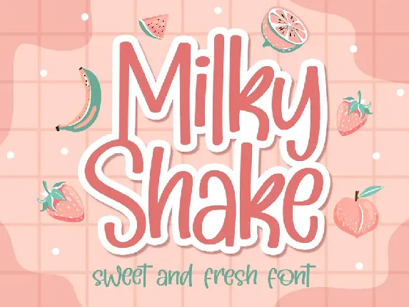 Milky Shake font