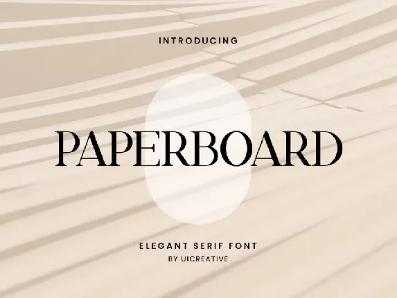 Paperboard font