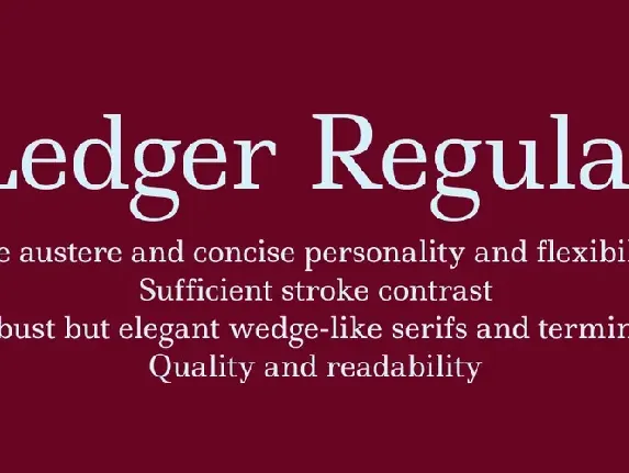 Ledger font