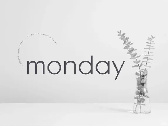 Monday Sans font