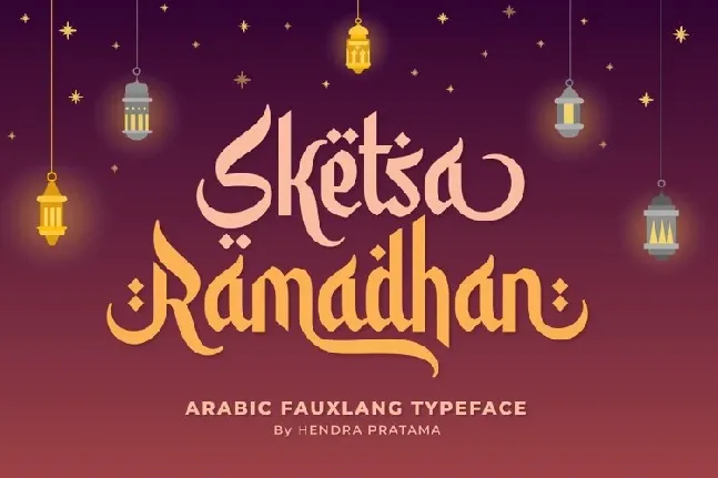 Sketsa Ramadhan font