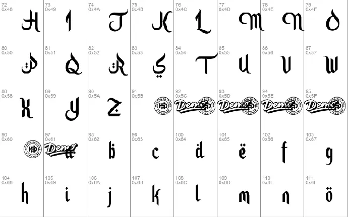 Sketsa Ramadhan font