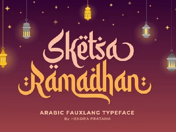 Sketsa Ramadhan font