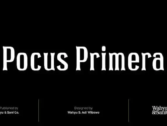 Pocus Primera Serif font