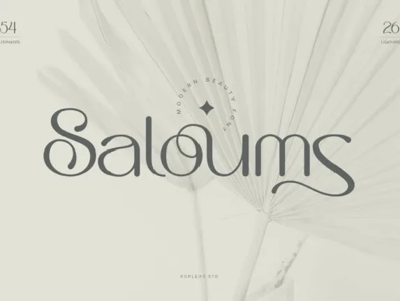 Saloums font