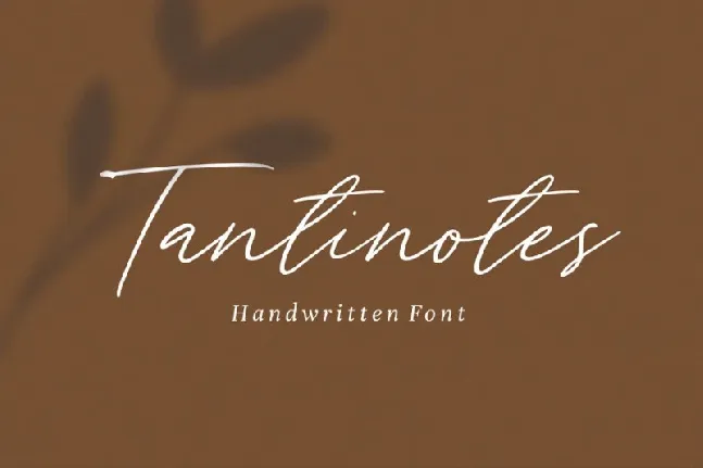 Tantinotes Handwritten font