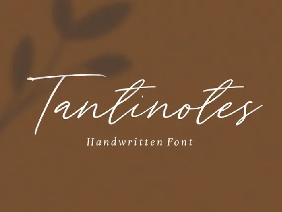 Tantinotes Handwritten font