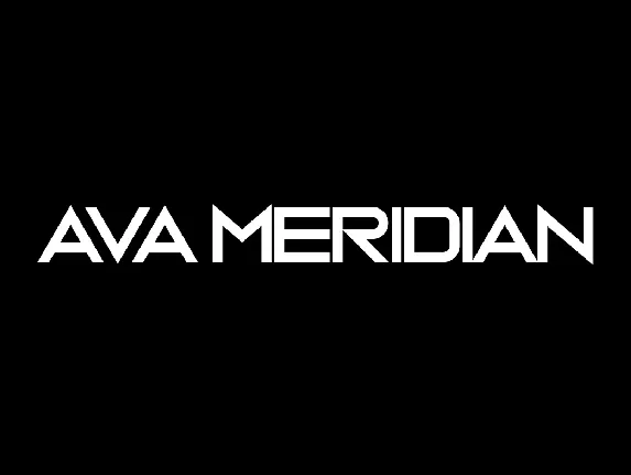 Ava Meridian font