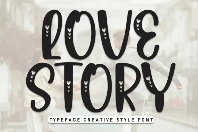 Love Story Display font