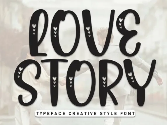 Love Story Display font