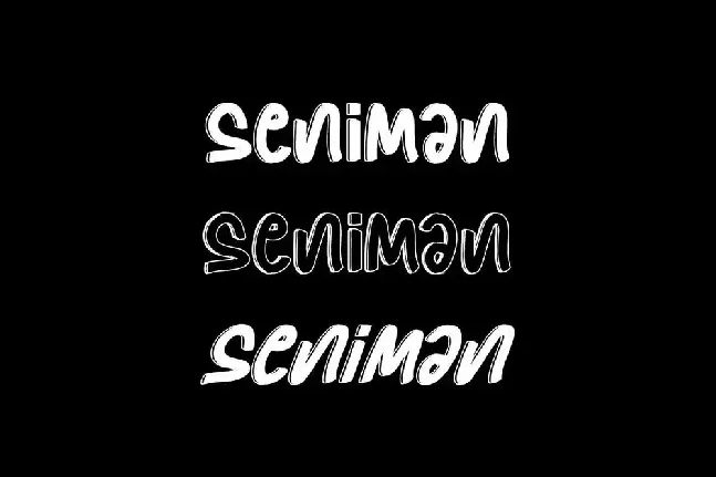 Seniman Demo font