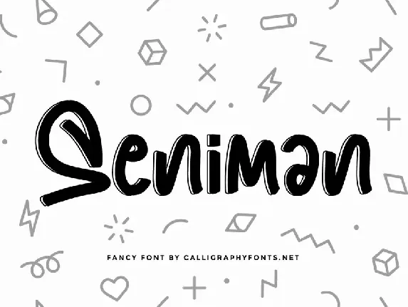 Seniman Demo font