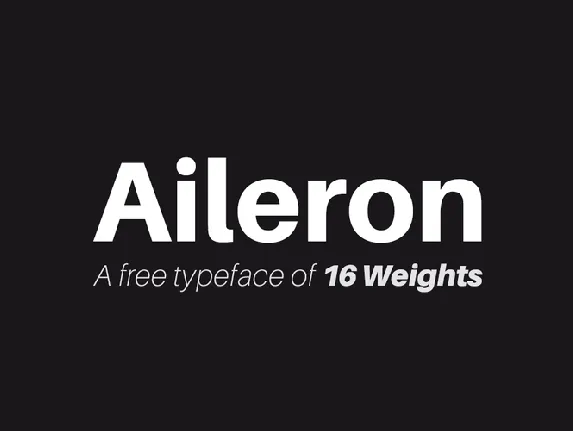 Aileron font