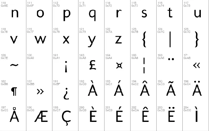 Molengo font