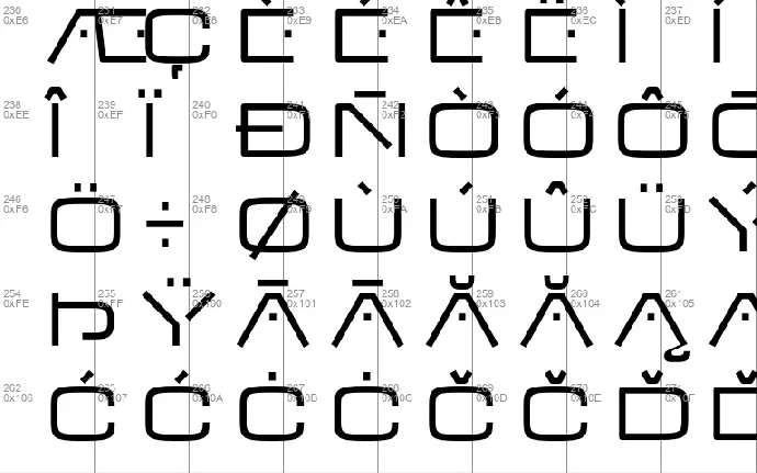 V Dub font