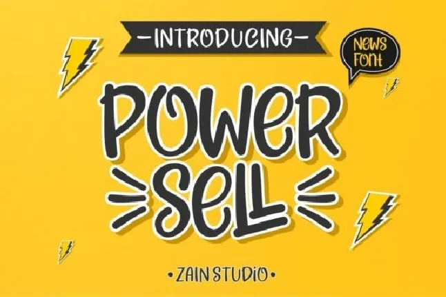 Power Sell Display font