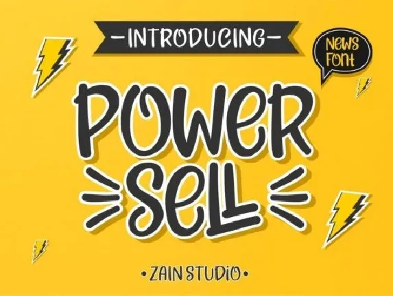 Power Sell Display font