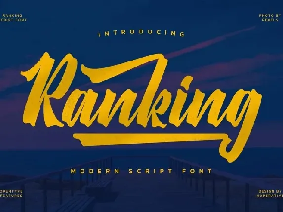 Ranking font