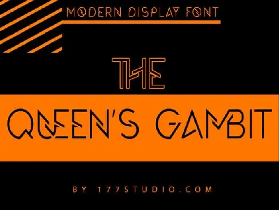 The Queen’s Gambit font