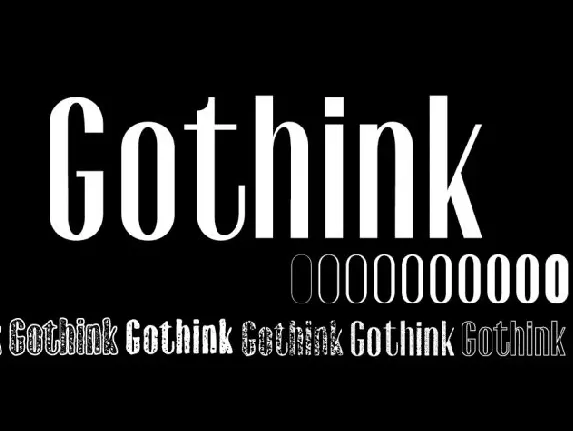 Gothink Family font