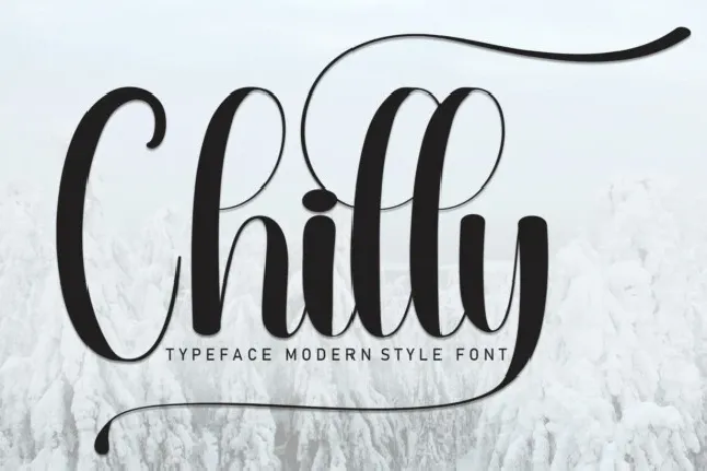 Chilly Script Typeface font