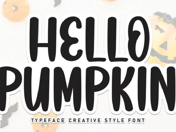 Hello Pumpkin Display font