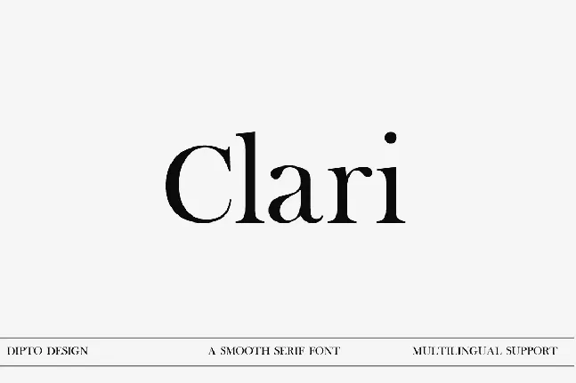 Clari font