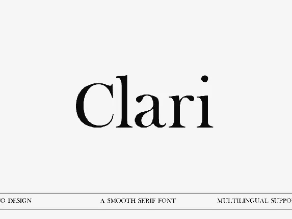 Clari font