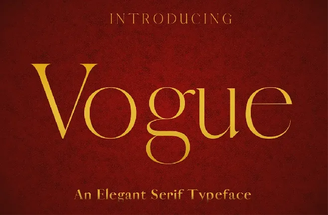 Vogue font