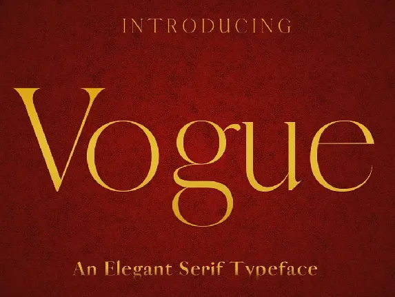 Vogue font