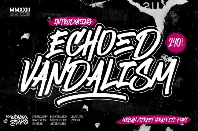 Echoed Vandalism font