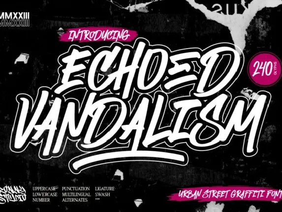 Echoed Vandalism font