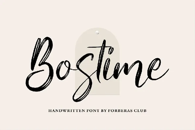 Bostime font