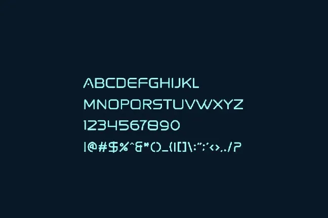 Spaced font