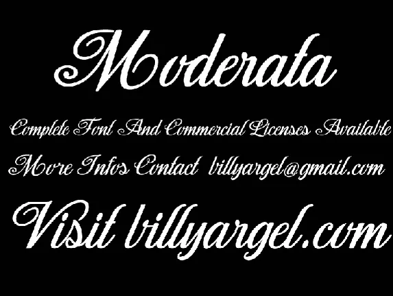 Moderata Personal Use font