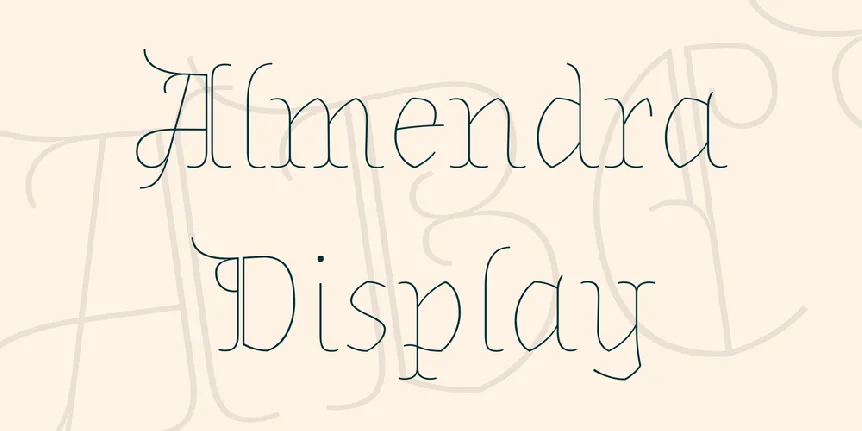 Almendra Display font