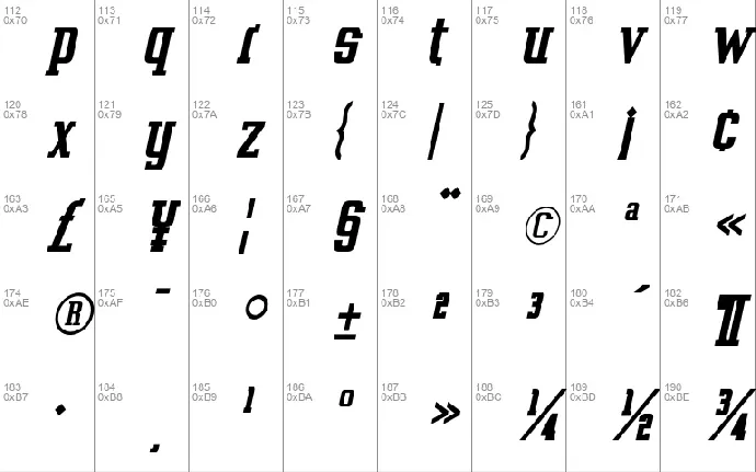 Vahika font