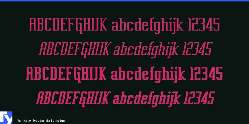 Vahika font