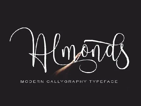 Almonds Script font