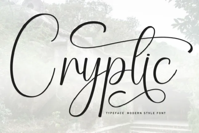 Cryptic Script font