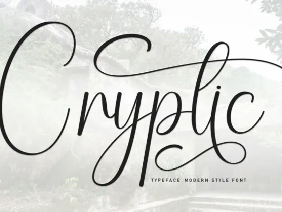 Cryptic Script font