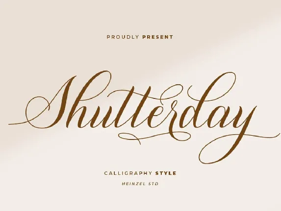 Shutterday font