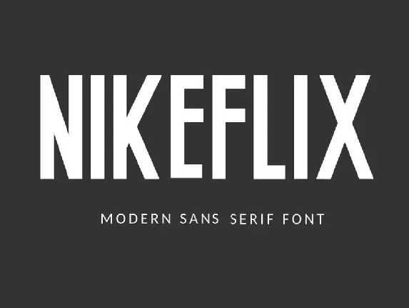 Nikeflix font