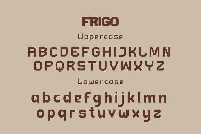 FRIGO font