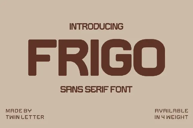 FRIGO font