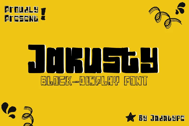 Jakusty font