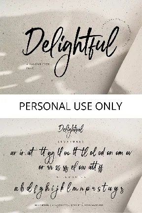 Delightful font