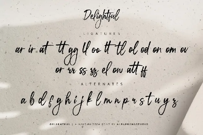 Delightful font