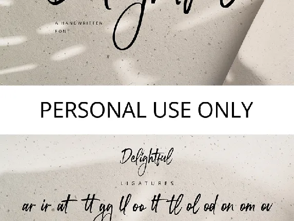 Delightful font